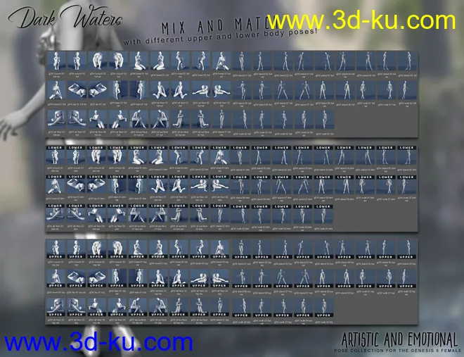 Dark Waters Pose Collection模型的图片10
