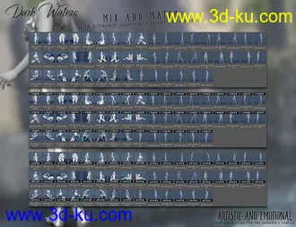 3D打印模型Dark Waters Pose Collection的图片