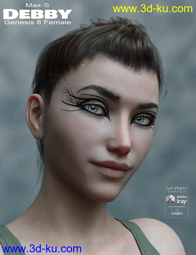 Debby For Genesis 8 Female模型的图片1