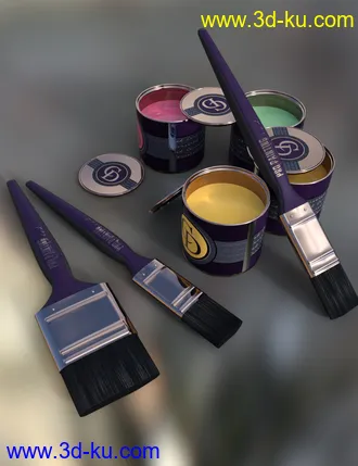 3D打印模型Deluxe Interior Paint Collection的图片