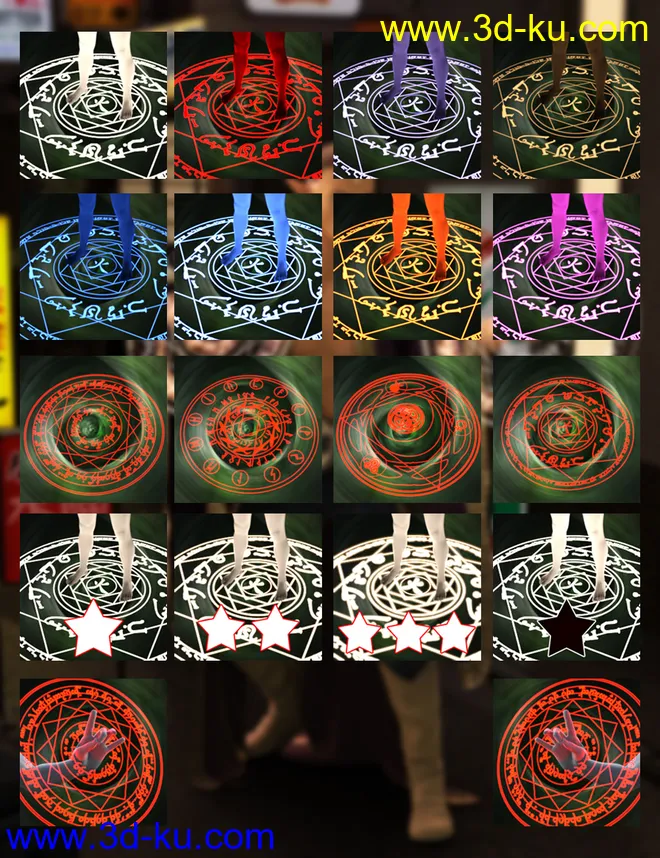 Demon King Fighter Poses and Props for Genesis 8 and 8.1 Male模型的图片13
