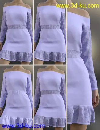 3D打印模型dForce Abby Outfit for Genesis 8 Females的图片
