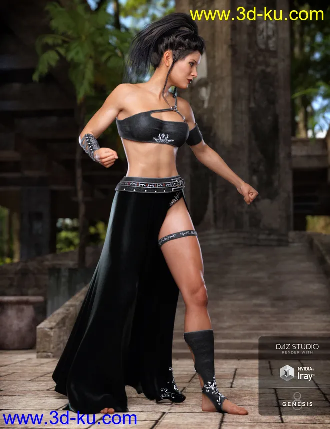 dForce Artemis Outfit Textures模型的图片4