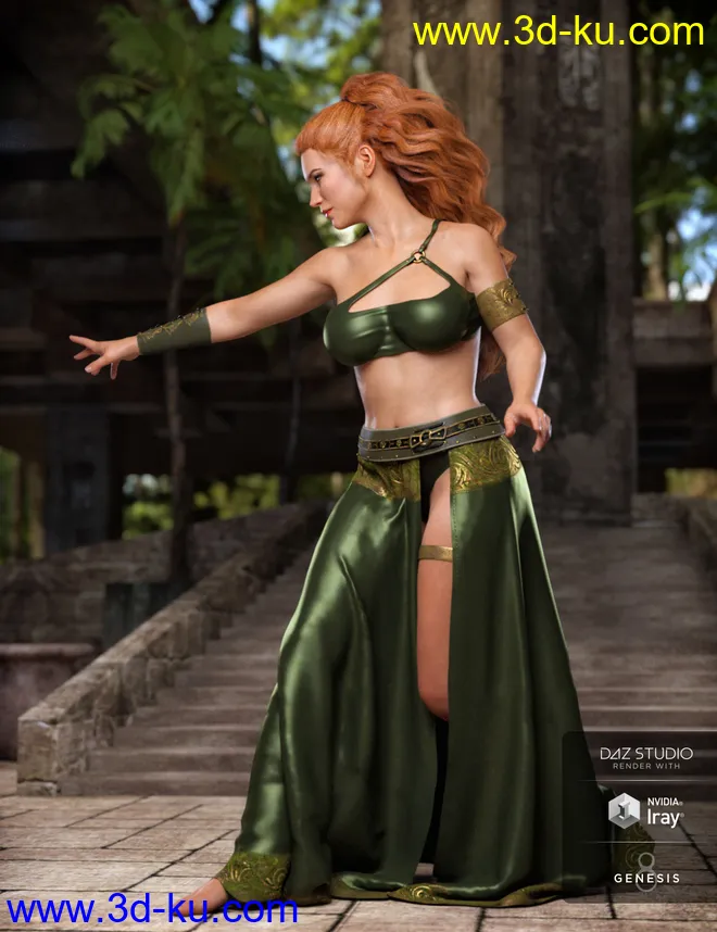 dForce Artemis Outfit Textures模型的图片5