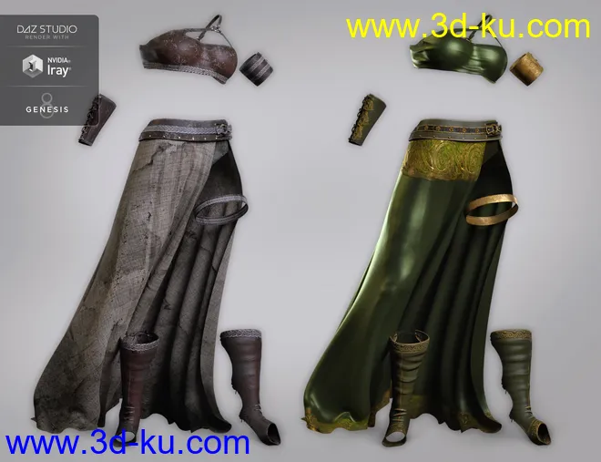 dForce Artemis Outfit Textures模型的图片7