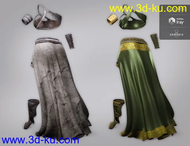 dForce Artemis Outfit Textures模型的图片8