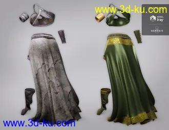 3D打印模型dForce Artemis Outfit Textures的图片