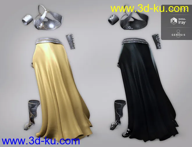 dForce Artemis Outfit Textures模型的图片9