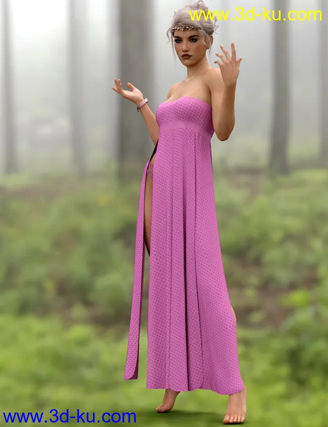 dForce Azura Outfit for Genesis 8 and 8.1 Females模型的图片1