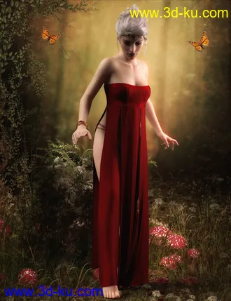 3D打印模型dForce Azura Outfit for Genesis 8 and 8.1 Females的图片