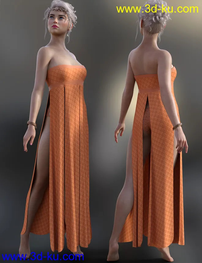 dForce Azura Outfit for Genesis 8 and 8.1 Females模型的图片4