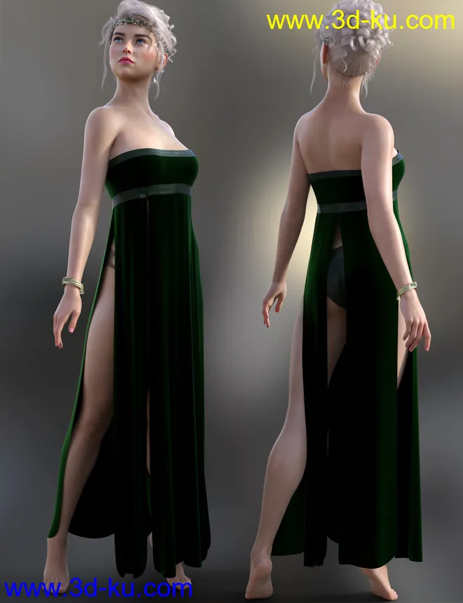 dForce Azura Outfit for Genesis 8 and 8.1 Females模型的图片5