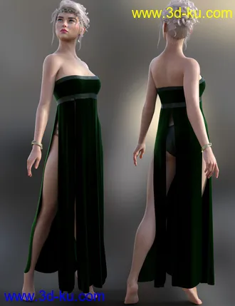 3D打印模型dForce Azura Outfit for Genesis 8 and 8.1 Females的图片