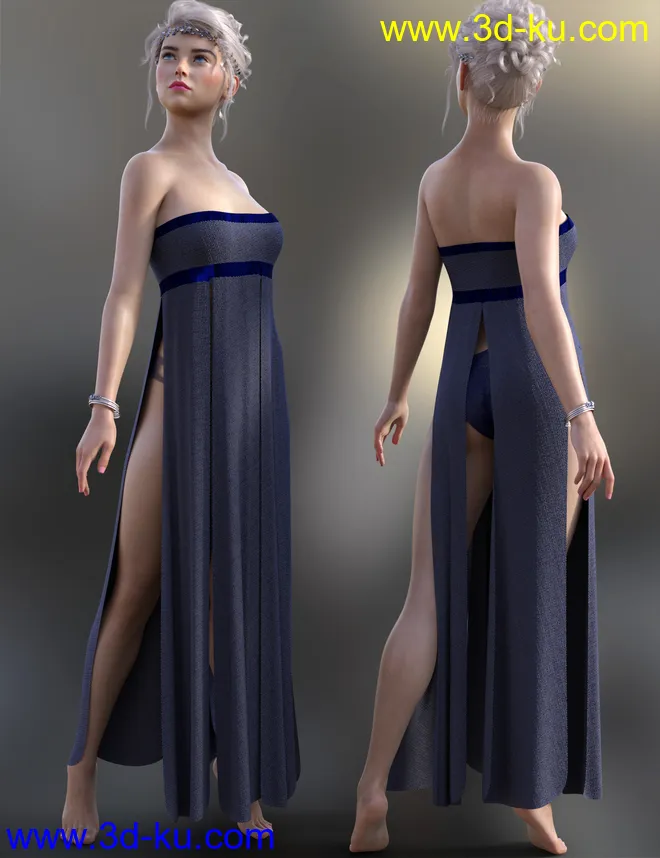 dForce Azura Outfit for Genesis 8 and 8.1 Females模型的图片6