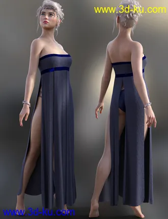 3D打印模型dForce Azura Outfit for Genesis 8 and 8.1 Females的图片