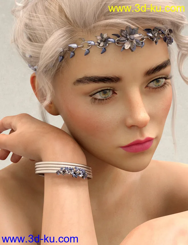 dForce Azura Outfit for Genesis 8 and 8.1 Females模型的图片7