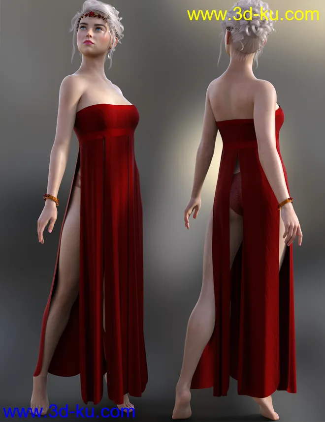 dForce Azura Outfit for Genesis 8 and 8.1 Females模型的图片9