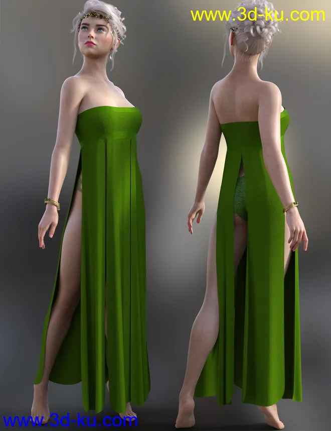 dForce Azura Outfit for Genesis 8 and 8.1 Females模型的图片10