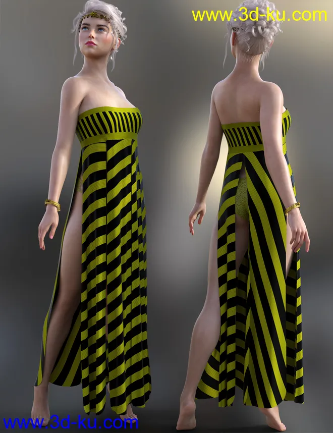 dForce Azura Outfit for Genesis 8 and 8.1 Females模型的图片11