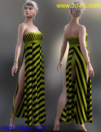 3D打印模型dForce Azura Outfit for Genesis 8 and 8.1 Females的图片