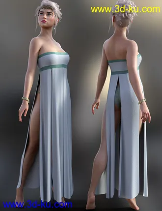 3D打印模型dForce Azura Outfit for Genesis 8 and 8.1 Females的图片