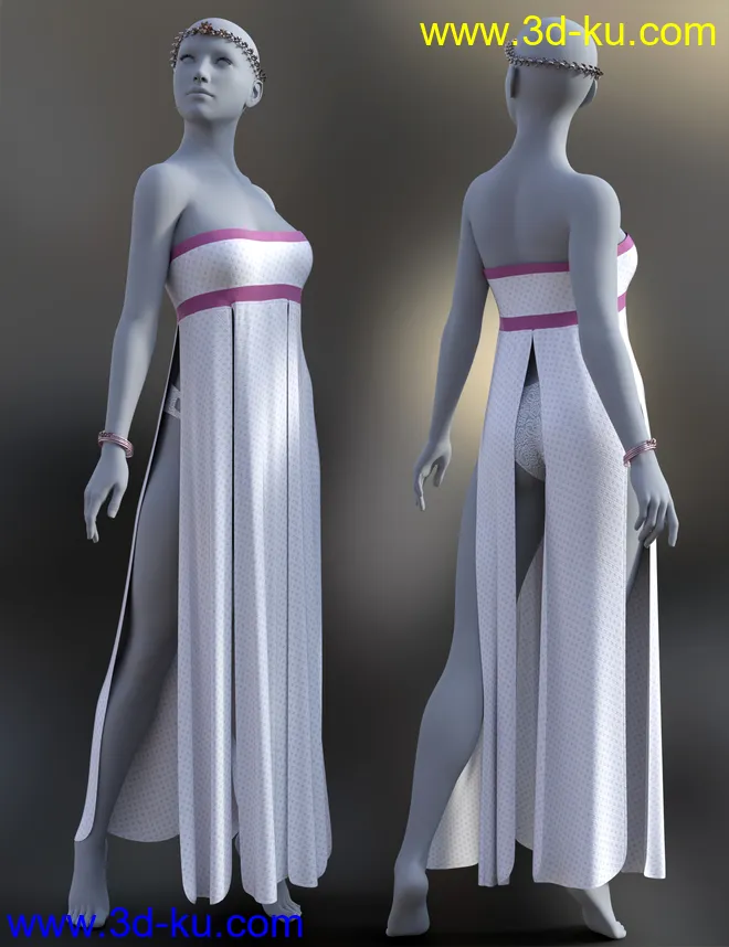 dForce Azura Outfit for Genesis 8 and 8.1 Females模型的图片14