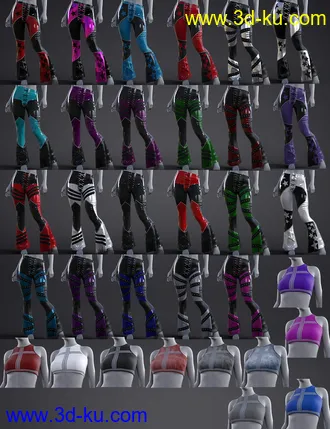 3D打印模型dForce BatWing Style Outfit For Genesis 8 and 8.1 Females的图片