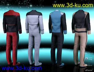3D打印模型dForce Bridge Officer Outfit Textures的图片