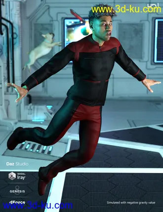 3D打印模型dForce Bridge Officer Outfit Textures的图片