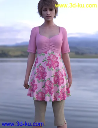 3D打印模型dForce Capri Outfit for Genesis 8 Females的图片