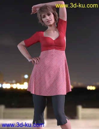 3D打印模型dForce Capri Outfit for Genesis 8 Females的图片