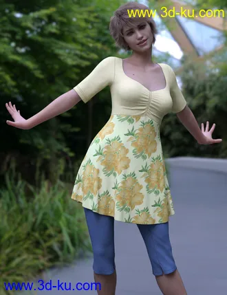 3D打印模型dForce Capri Outfit for Genesis 8 Females的图片