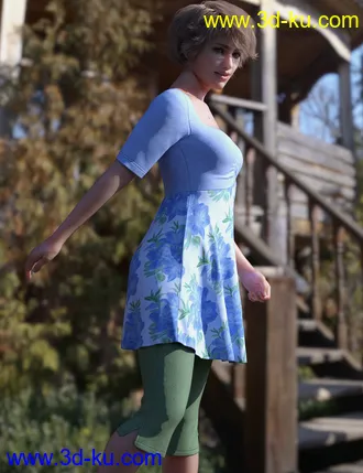 3D打印模型dForce Capri Outfit for Genesis 8 Females的图片
