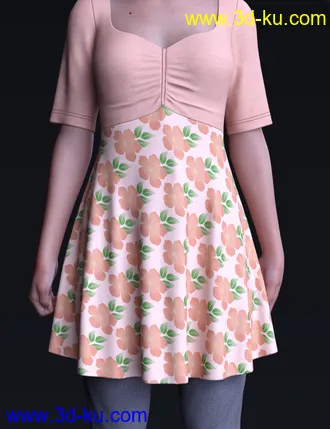 3D打印模型dForce Capri Outfit for Genesis 8 Females的图片