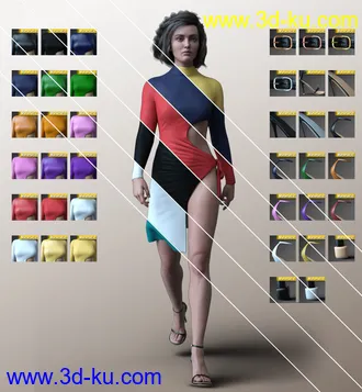 3D打印模型dForce Casual Fashion Outfit for Genesis 8 Females的图片
