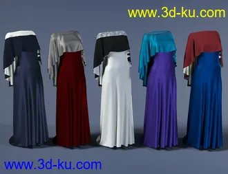 3D打印模型dForce Catherine Outfit for Genesis 8 Female(s)的图片