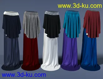 3D打印模型dForce Catherine Outfit for Genesis 8 Female(s)的图片