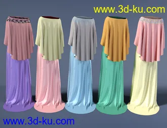 3D打印模型dForce Catherine Outfit for Genesis 8 Female(s)的图片