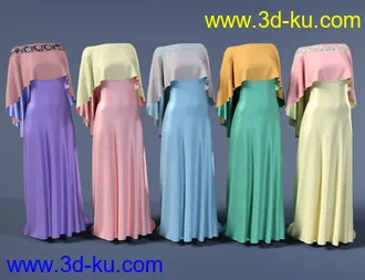 3D打印模型dForce Catherine Outfit for Genesis 8 Female(s)的图片