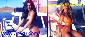 dForce Classic Blowout Hair for Genesis 8 and 8.1 Females模型的图片28