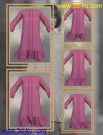 3D打印模型dForce Clio Dress for Genesis 8 Female(s)的图片