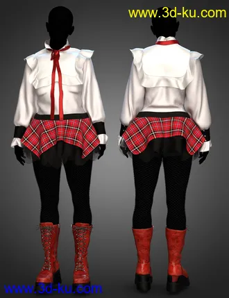 3D打印模型dForce Club Kid Outfit Textures的图片