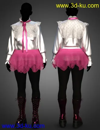 3D打印模型dForce Club Kid Outfit Textures的图片