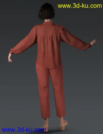 3D打印模型dForce Crisp Linen Outfit for Genesis 8 and 8.1 Females的图片