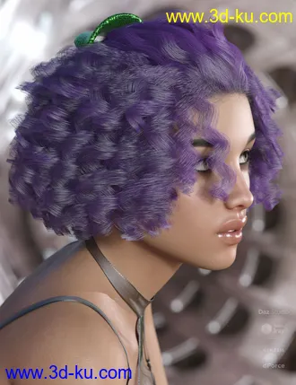 3D打印模型dForce Deja Hair for Genesis 3 and 8 Female(s)的图片