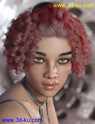 3D打印模型dForce Deja Hair for Genesis 3 and 8 Female(s)的图片