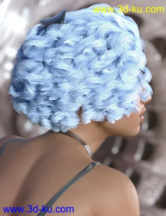 3D打印模型dForce Deja Hair for Genesis 3 and 8 Female(s)的图片