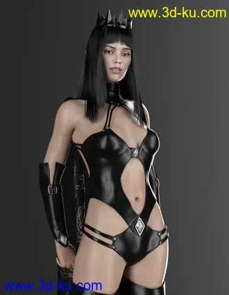 3D打印模型dForce Diamond Queen Outfit for Genesis 8 Females的图片
