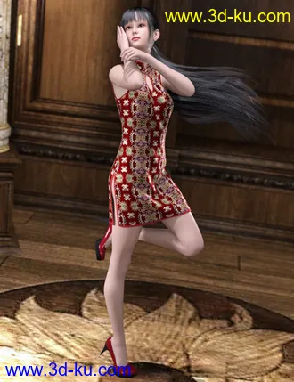 3D打印模型dForce East Wind Outfit for Genesis 8 Female(s)的图片
