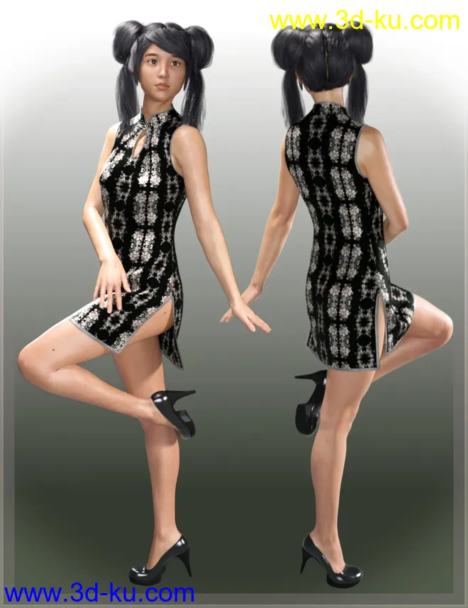 dForce East Wind Outfit for Genesis 8 Female(s)模型的图片2